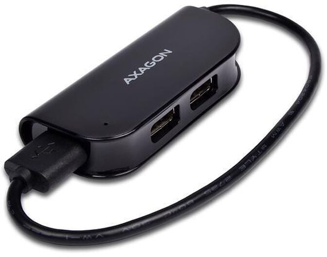 HUB USB AXAGON HUE-X4B 4x USB2.0 READY Preto image number 3