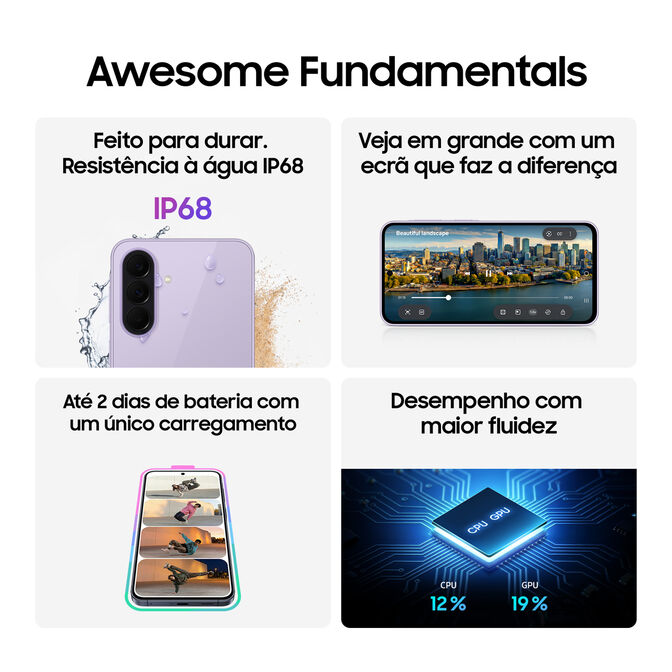 Smartphone Samsung Galaxy A37 5G 6.7" (8 / 256GB) 120Hz Cinzento image number 5