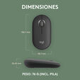 Rato Logitech Pebble 2 M350s 4000DPI Wireless/Bluetooth Grafite image number null