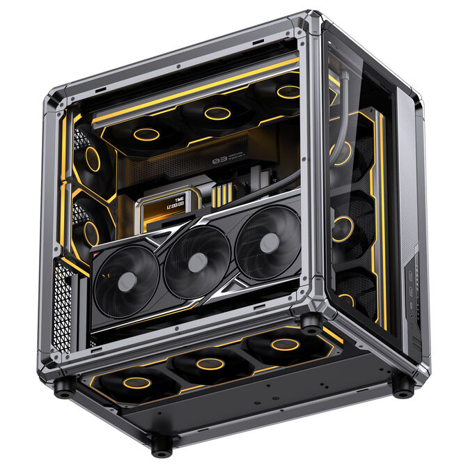 Caixa ATX Jonsbo X400 Vidro Temperado Curvo Cinzento image number 7