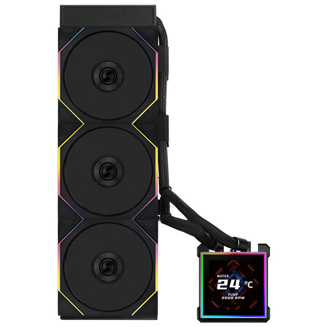 Water Cooler CPU AIO Lian Li HydroShift II LCD-S 360TL FLEX Wireless Preto - 360mm image number 1