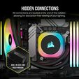Water Cooler CPU Corsair iCUE LINK H170i RGB 420mm Preto image number null