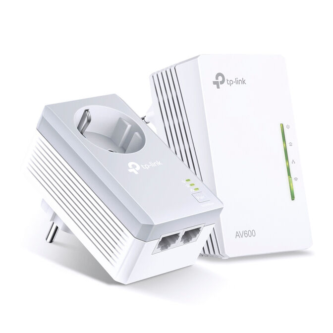 Powerline TP-Link TL-WPA4226 KIT AV600 Homeplug AV Fast Ethernet Passthrough Wi-Fi 300Mbps image number 3