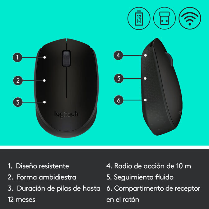Rato Logitech M171 Wireless Preto image number 11