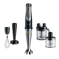 Varinha M&aacute;gica Braun MultiQuick 9 MQ 9195XLI 1200W Preto/Inox