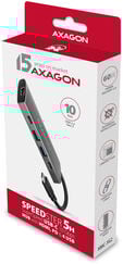 HUB USB-C AXAGON HMC-5G2 2x USB-A + 2x USB-C + HDMI, USB-C 3.2 Gen 2 10Gbps, PD 60W image number null