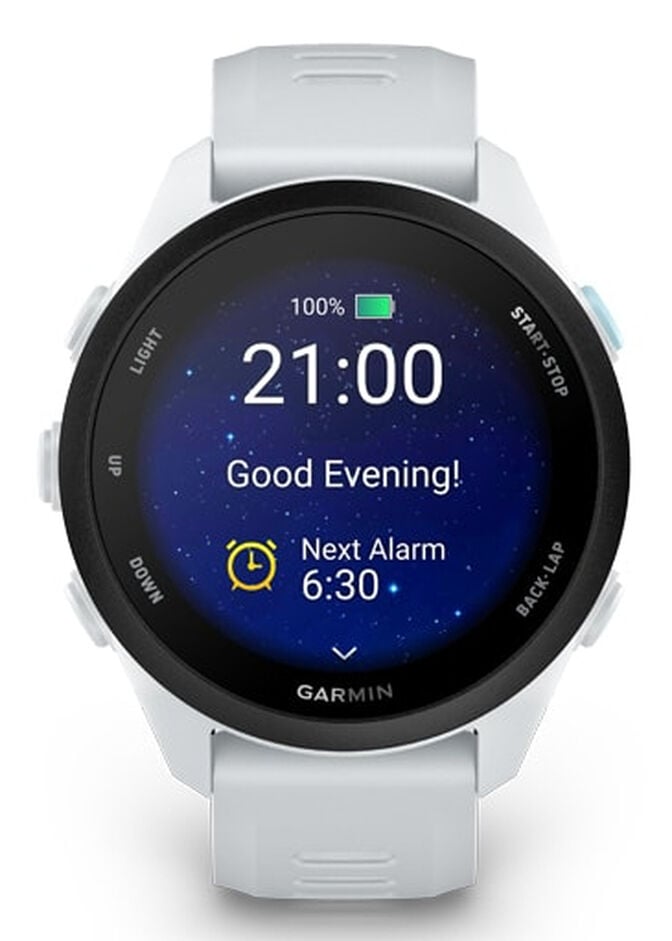 Smartwatch Garmin Forerunner 70 43mm Branco image number 5