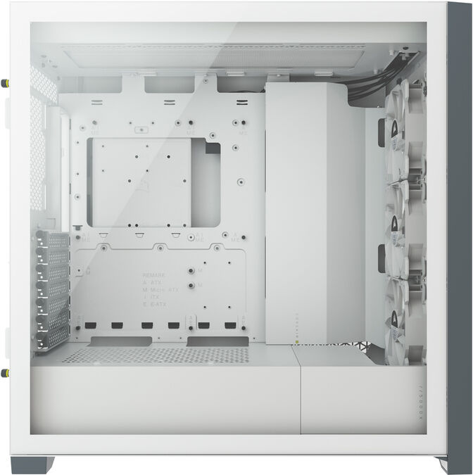 Caixa E-ATX Corsair iCUE 5000X RGB Smart Branca Vidro Temperado image number 2