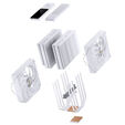 Cooler CPU Jonsbo CC90 Dual Tower com Display Branco - 2x 130mm image number null