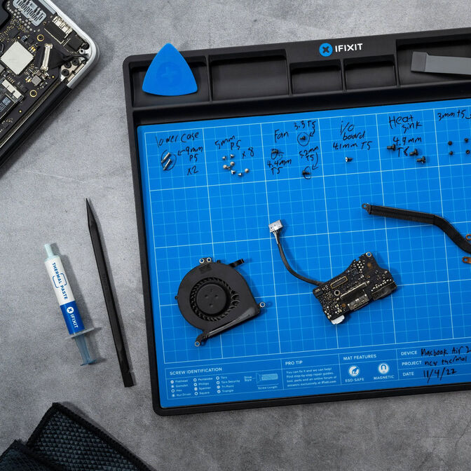 Tapete de Organiza&ccedil;&atilde;o e projecto iFixit Magn&eacute;tico com Caneta, ESD Safe image number 2
