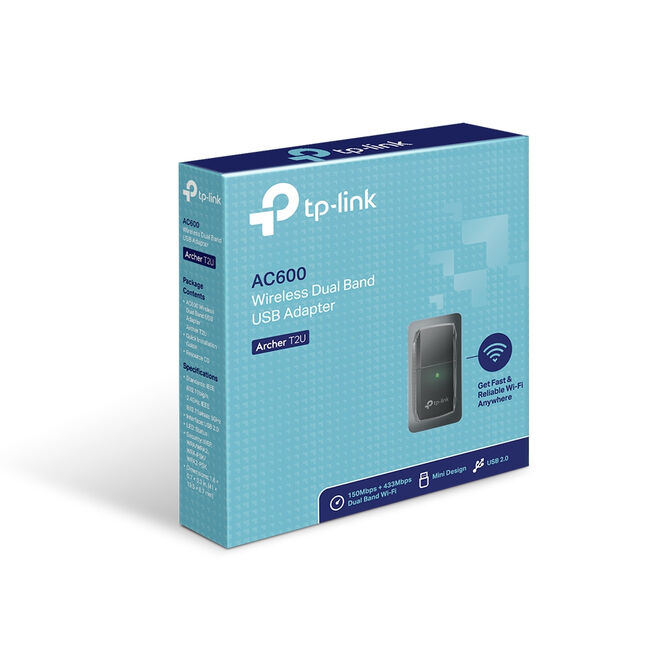 Adaptador USB TP-Link Archer T2U V3 xDual Band Wireless AC600 image number 6