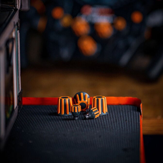 Bot&otilde;es Rotativos Asetek SimSports - Laranja image number 2