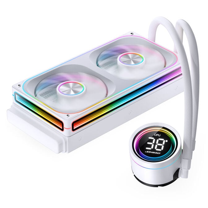 Water Cooler CPU Jonsbo TH-240 ARGB Branco - 240mm image number 2