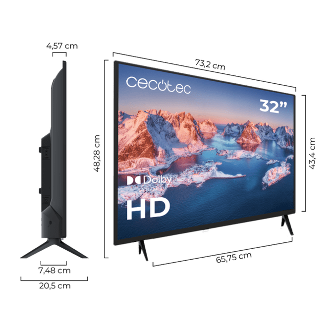 Televis&atilde;o Cecotec 32" S&eacute;rie 0032S image number 2