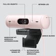 Webcam Logitech Brio 500 Full HD 1080p USB Type-C Rosa image number null