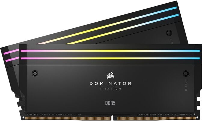 Corsair Kit 32GB (2 x 16GB) DDR5 7000MHz Dominator Titanium RGB Black CL34 image number 0