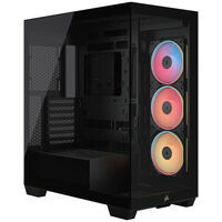 Caixa E-ATX Corsair 3500X LXR Link RGB Preto Vidro Temperado