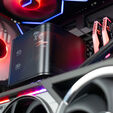 Computador King Mod Gamer-PC Powered by ASUS HYTE Ryzen 7 9850X3D 64GB DDR5 2TB RTX 5090 WiFi W11 image number null