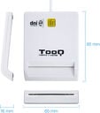 Leitor de Cart&otilde;es Tooq Cart&otilde;es de Cidad&atilde;o / DNI 4.0 USB 2.0 Branco image number null