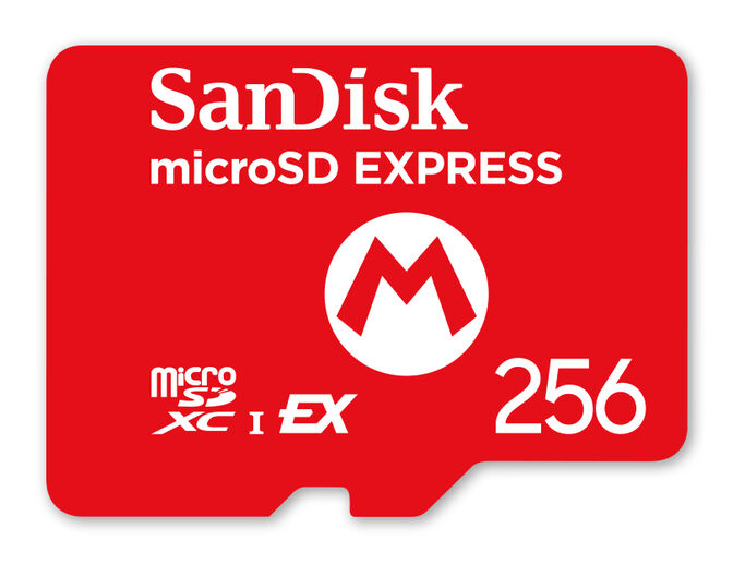 Cart&atilde;o SanDisk MicroSD Express Nintendo Switch 2 256GB image number 0