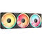 Ventoinha Corsair iCUE Link LX360-R RGB PWM Preta 120mm (Pack 3)