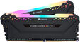 Corsair Kit 16GB (2 x 8GB) DDR4 3200MHz Vengeance RGB Pro Black CL16 image number null