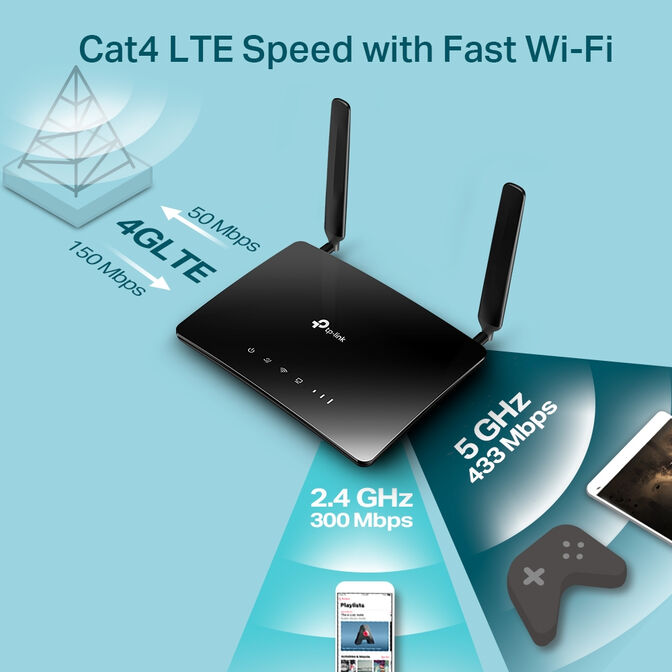 Router TP-Link Archer MR200 V4.0 AC750 Dual-Band WiFi 5 4G LTE 10/100Mbps image number 5
