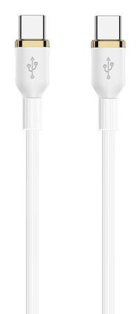 Cabo USB-C Ewent EC1093 Silicone PD240W 480Mbps 1m Branco