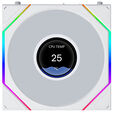 Ventoinha Lian Li UNI FAN TL120 LCD FLEX Wireless Branco 120mm image number null