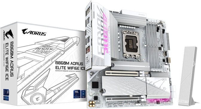 Motherboard Gigabyte B860M A ELT WF6E ICE image number 0