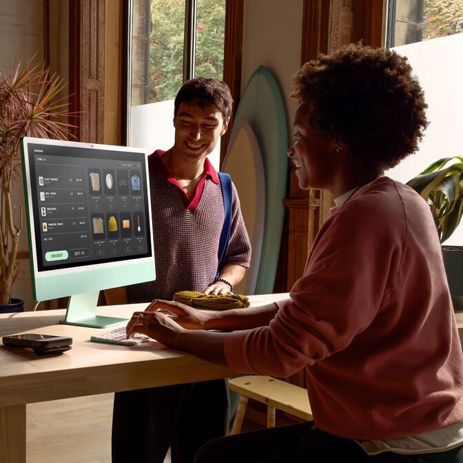 All In One Apple iMac 24" M4 8-Cores 16GB RAM 256GB SSD Retina 4.5K Verde image number 4