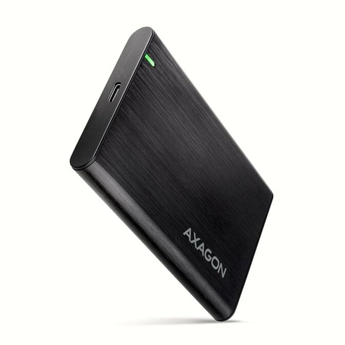 Caixa HDD Externa AXAGON EE25-A6C USB-C 3.2 Gen 1 - SATA 6G 2.5" SCREWLESS ALU Preta image number 0