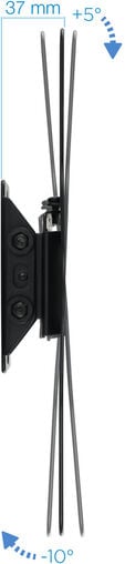 Suporte de Parede Tooq Tilt 23" a 42" 37 mm Max. 35kg Preto image number null