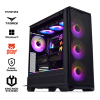 Computador King Mod Gamer-PC Phanteks Ryzen 7 9800X3D 32GB DDR5 2TB RX 9070 XT WiFi W11
