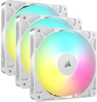 Ventoinha Corsair RS120-R ARGB Reverse PWM Branca 120mm (Pack 3)