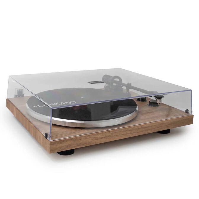 Gira-discos Vulkkano TD10 Bluetooth USB Castanho image number 3