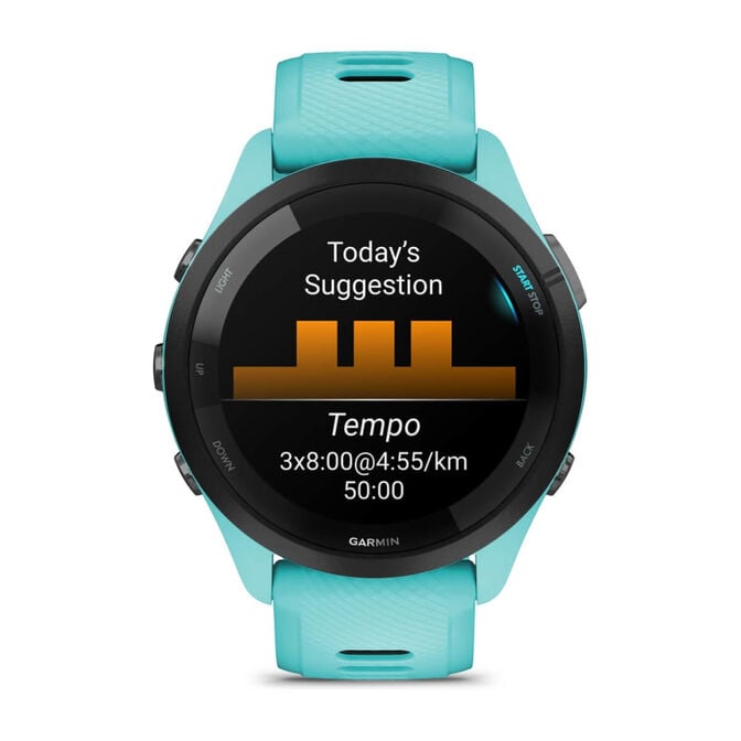 Smartwatch Garmin Forerunner 265 46mm Turquesa/Preto image number 3