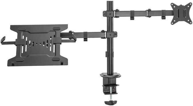 Suporte de Monitor + Port&aacute;til Ewent EW1519 Desk Mounting 13" - 32" Articulado Preto image number 2