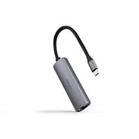 Hub Conversor Nanocable USB-C A RJ45, PD 100W, USB-C/M, 18 CM
