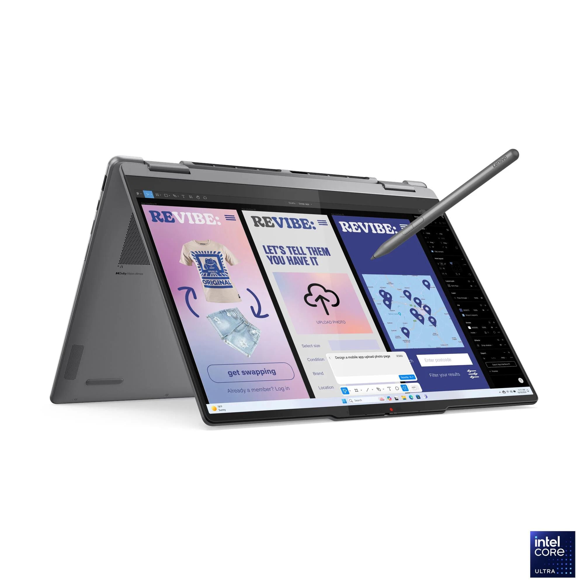 Port&aacute;til Lenovo Yoga 7 2-in-1 14" Ultra 7 258V 32GB 1TB Arc 140V 2.8K OLED W11