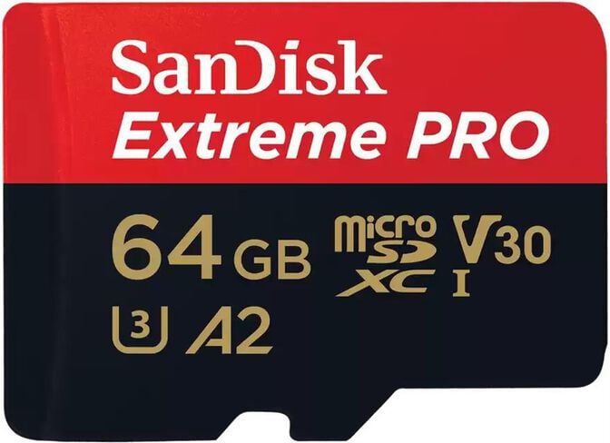 Cart&atilde;o SanDisk Extreme Pro MicroSDHC/SDXC UHS-I U3 V30 64GB image number 0