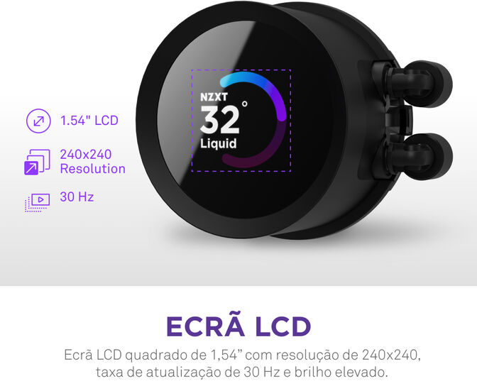 Water Cooler CPU NZXT Kraken 240 RGB Preto image number 5