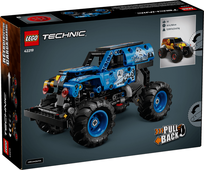 LEGO Technic: Monster Jam Grave Digger Fogo e Gelo, 263 Pe&ccedil;as (42219) image number 1