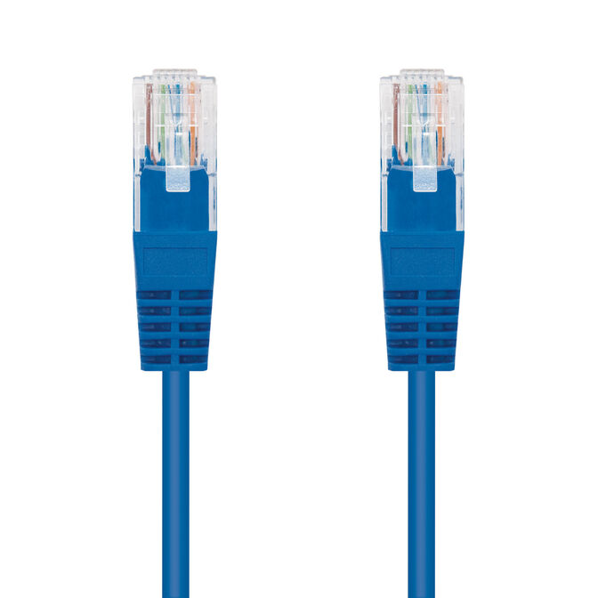 Cabo de Rede Nanocable RJ45 CAT.6 UTP AWG24 1 M Azul image number 1