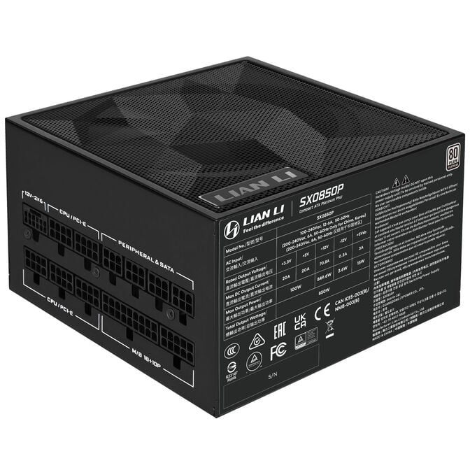 Fonte Modular Lian Li SX 850W 80+ Platinum Preto image number 2