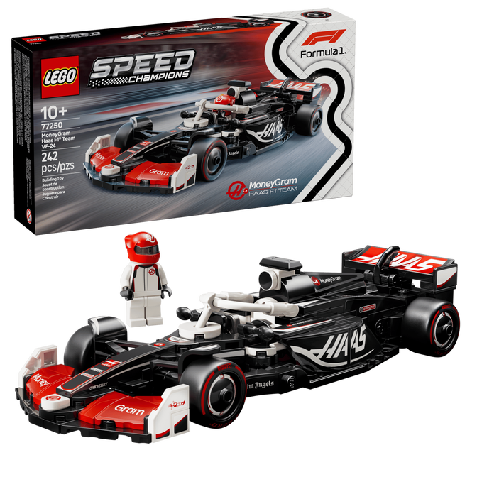 LEGO Speed Champions: Carro de Corrida MoneyGram Haas F1 Team VF-24, 242 Pe&ccedil;as (77250) image number 0