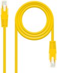 Cabo de Rede Nanocable RJ45 CAT.6 UTP AWG24 25 CM Amarelo image number null