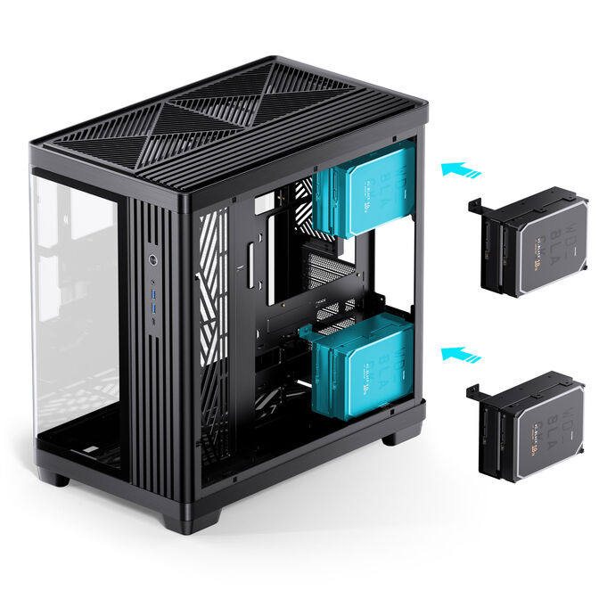 Caixa ATX Jonsbo TK-4 Vidro Temperado Preto image number 7