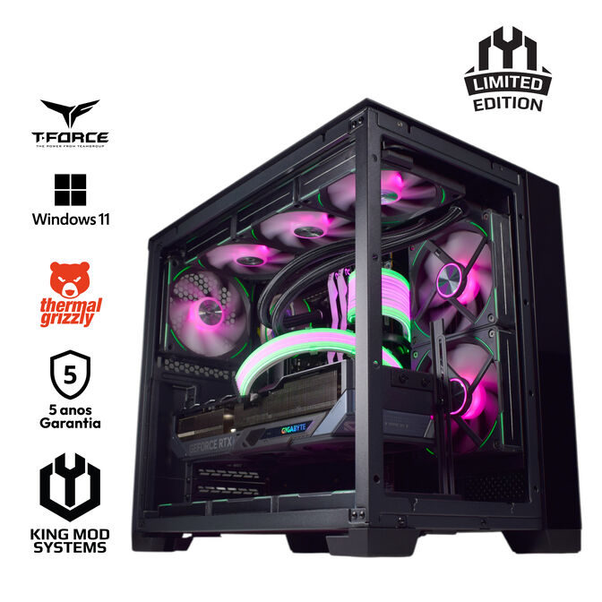 Computador King Mod Gamer-PC i9 14900KF 48GB DDR5 2TB RTX 5080 WIFI W11 Bonus