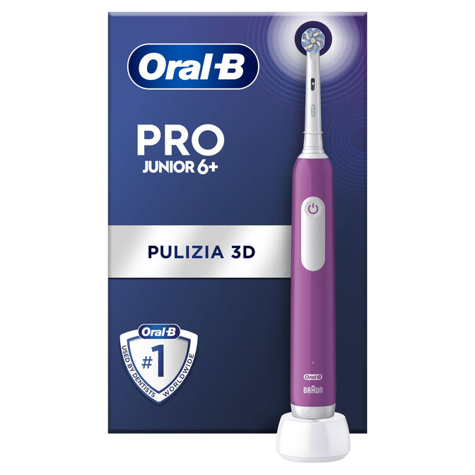 Escova de Dentes El&eacute;trica Oral-B Junior Violeta image number 0